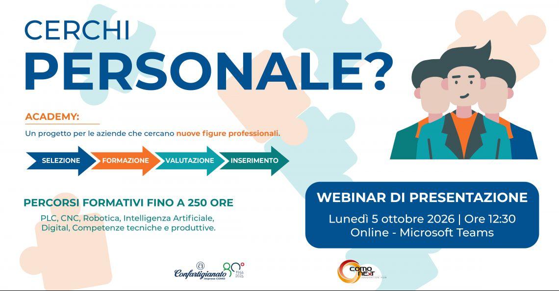 CERCHI PERSONALE? SCOPRI IL PROGETTO ACADEMY PER LE IMPRESE